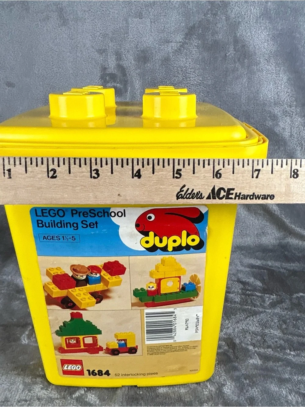 Vintage‎ Lego Duplo Incomplete Bucket Set 1684 Farm Animals Windmill Bucket